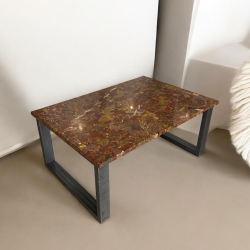 Table Lucie - Marbre Ceppo Rosso